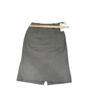 Anne Klein Houndstooth Pencil Skirt‎ Black White Office Career Size 4